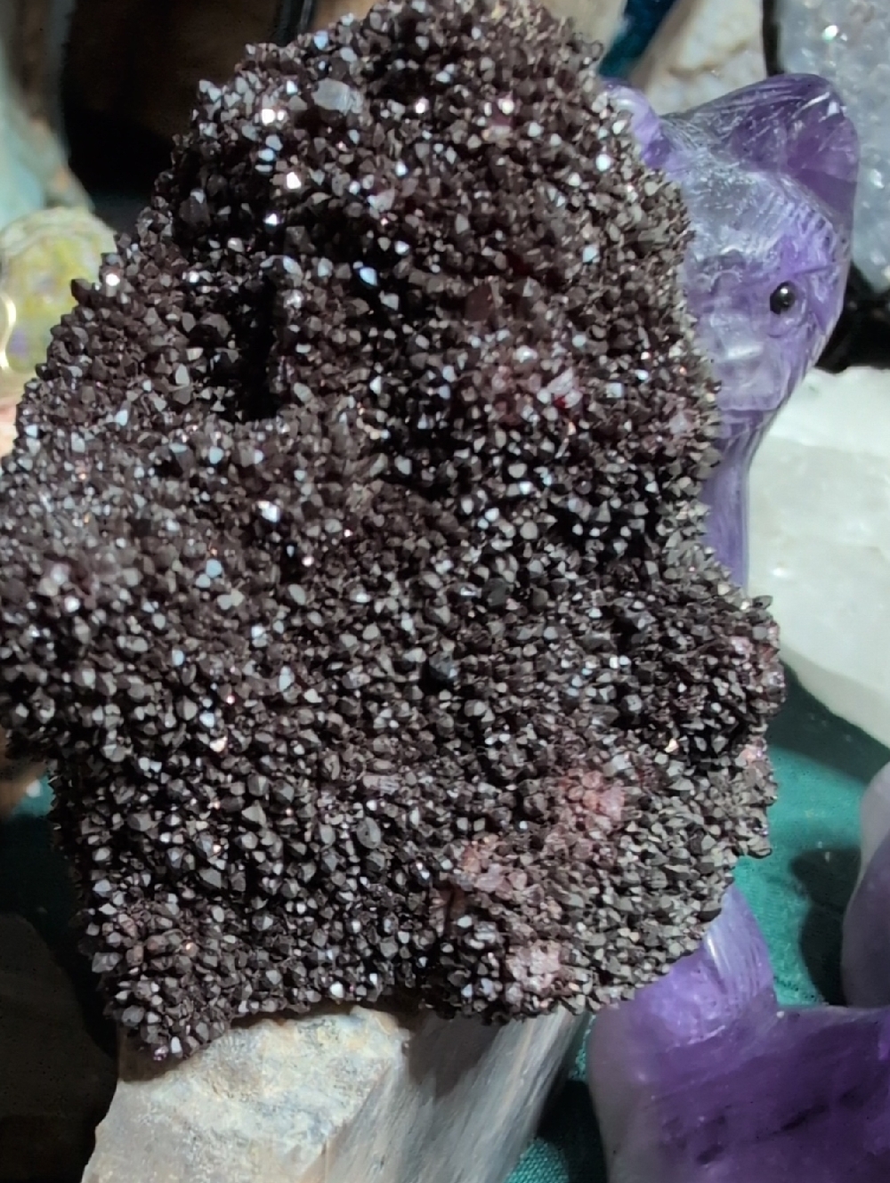Greek Red Amethyst Galaxy Natural Radiant